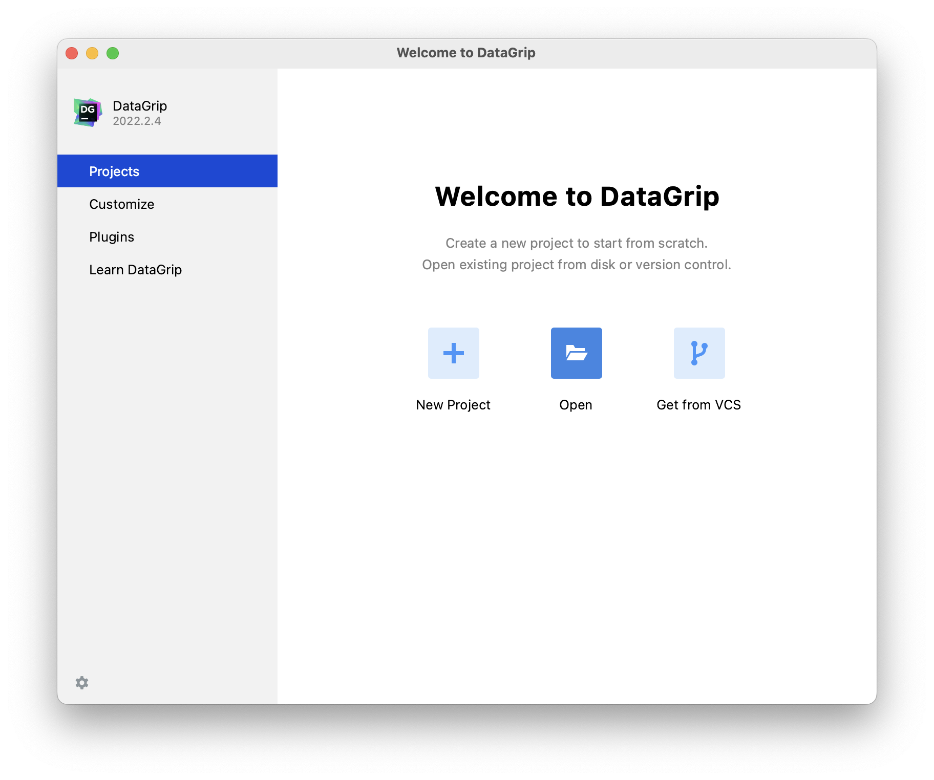 Welcome to DataGrip